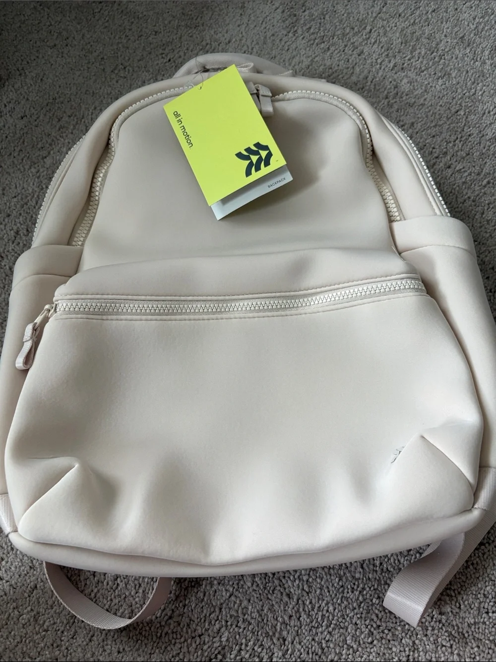 all in motion Cream  Backpack
